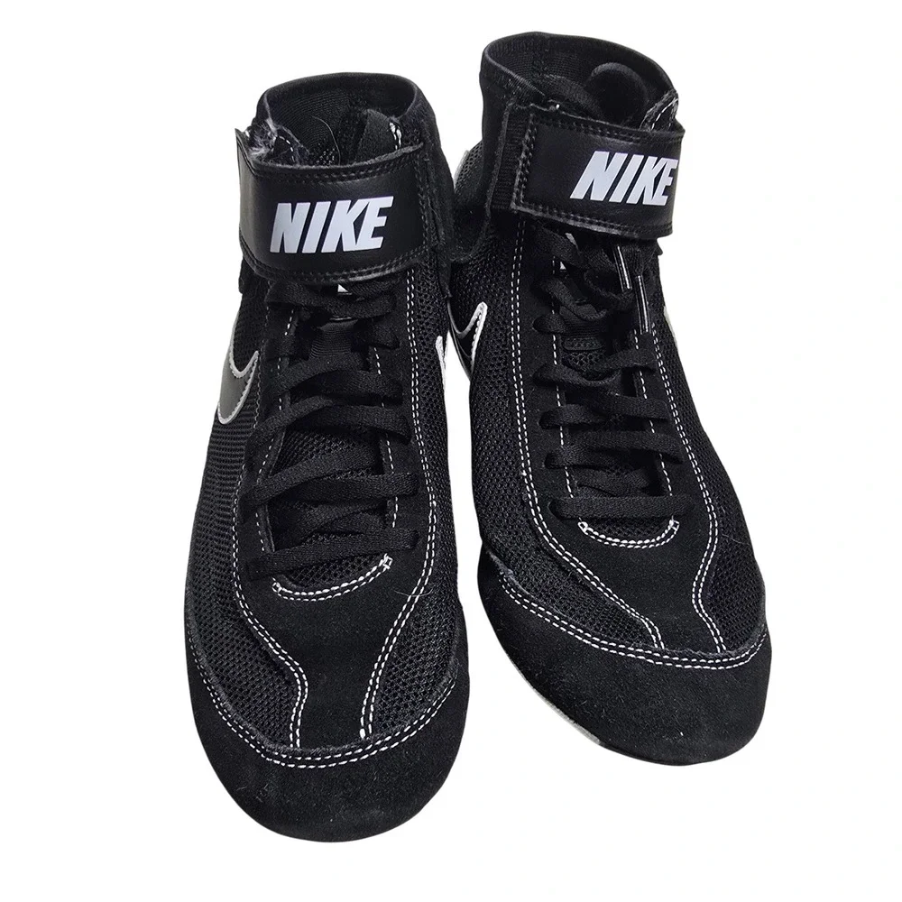 Nike Speedsweep VII Wrestling Shoes Men 7.5 Black White Good Condition